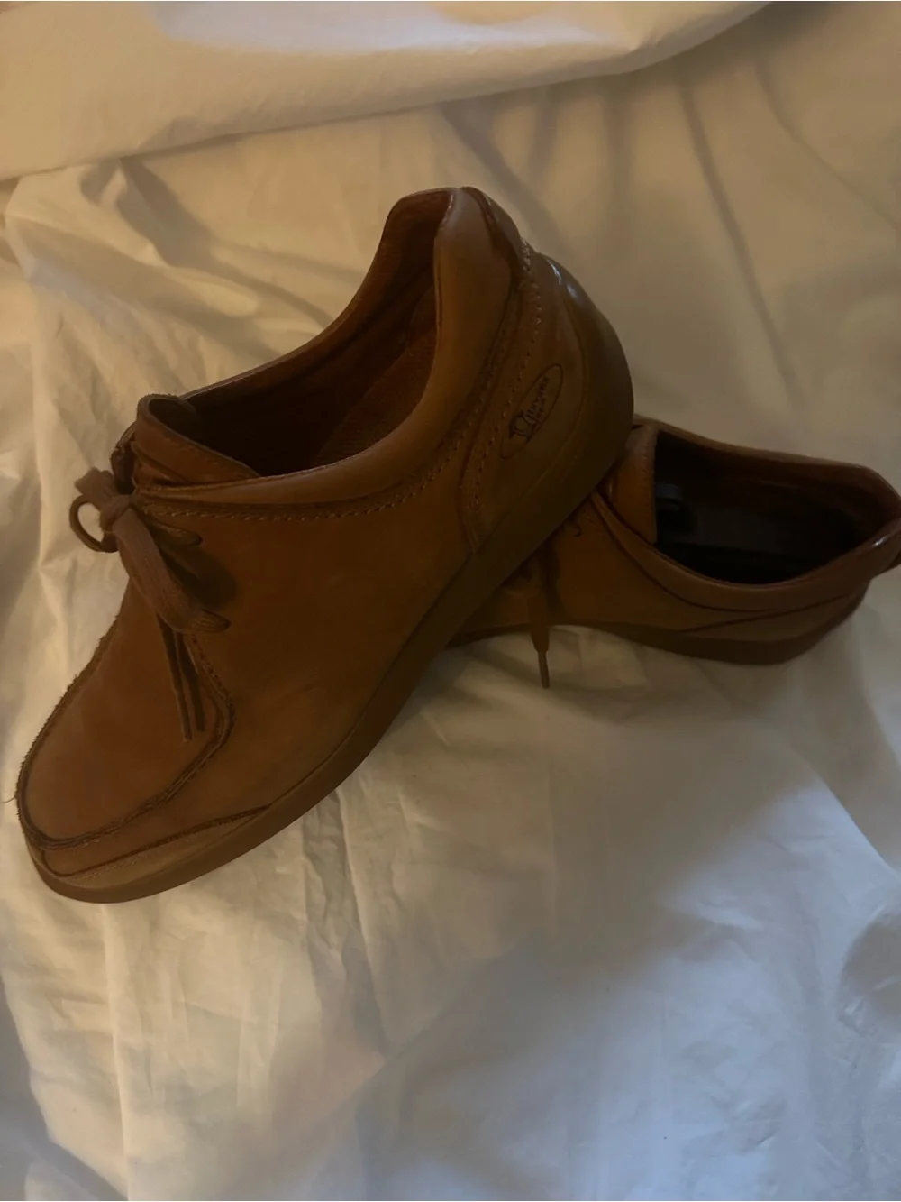 Men's Casual Tan Leather Slip-On Loafers